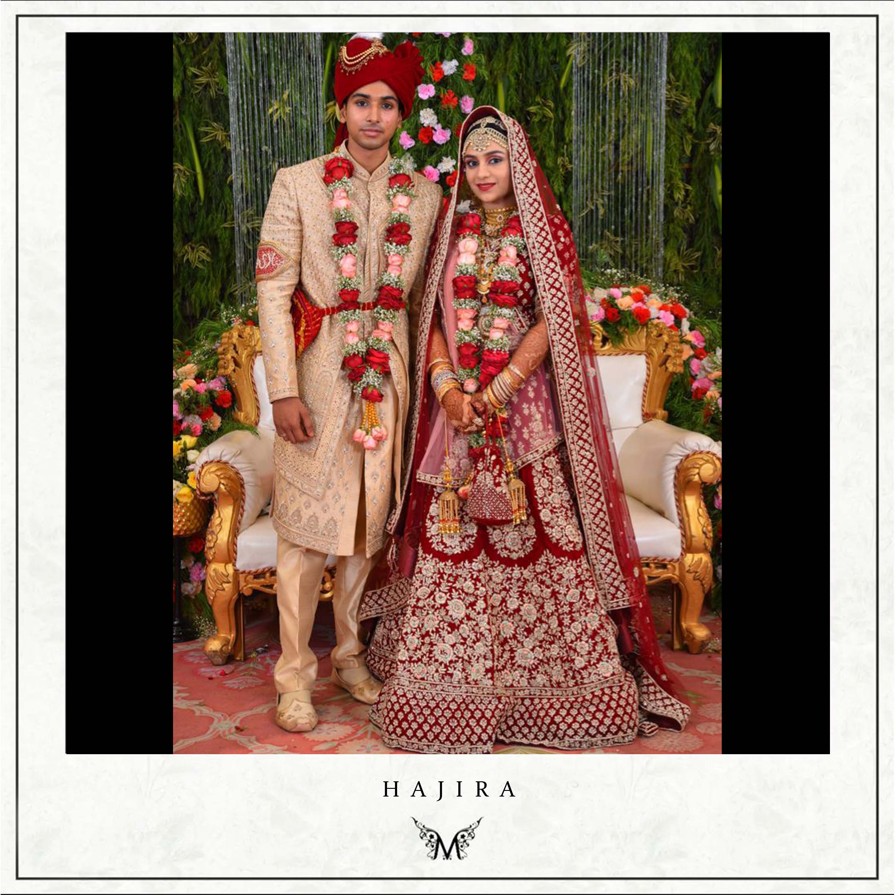 Peach matching bride & groom dress available on rent In Ambala | RentPeLelo