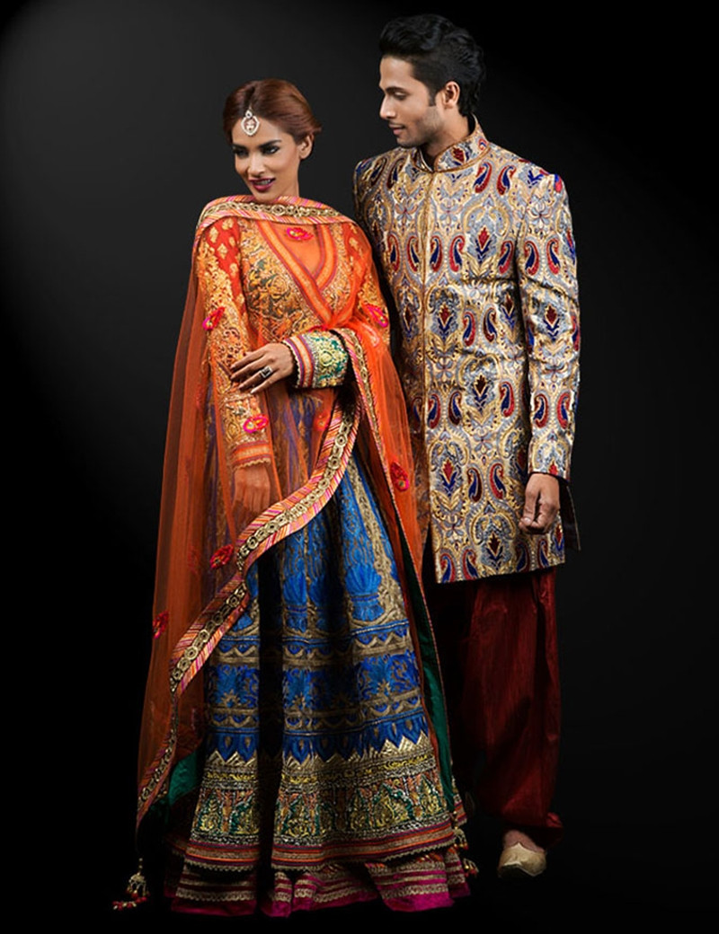 Magnificent Multi-Colored Traditional Outfit