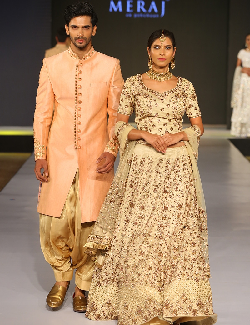Elegant Lehenga & Indo-Western Couple Outfit