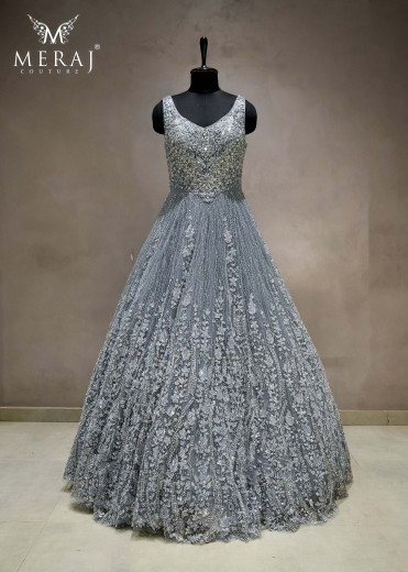 flint grey gown